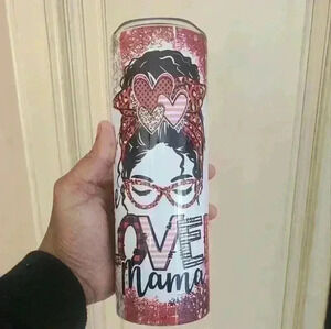 1 Mama valentine's day 20 oz skinny tumbler